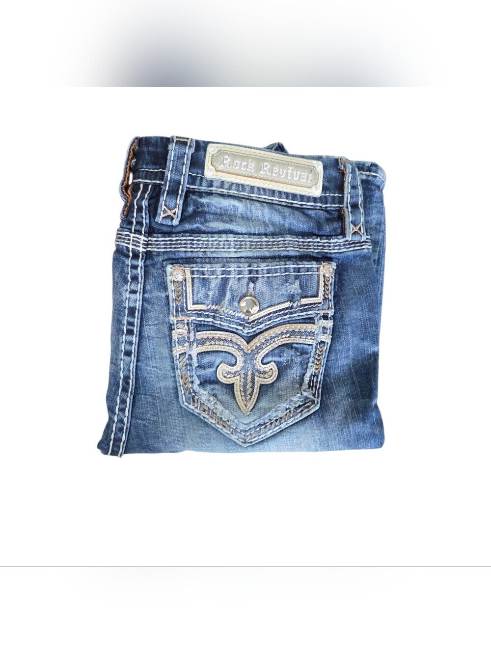 Rock Revival Bermuda Denim Shorts Women's Size 27. - Picture 6 of 16